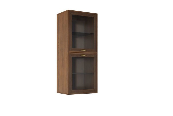 Шкаф навесной Адажио коричневого цвета - купить Навесные шкафы по цене 29190.0