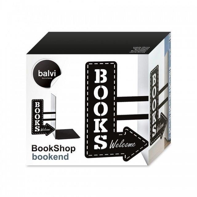 Держатель для книг BookShop черного цвета - лучшие Фигуры и статуэтки в INMYROOM
