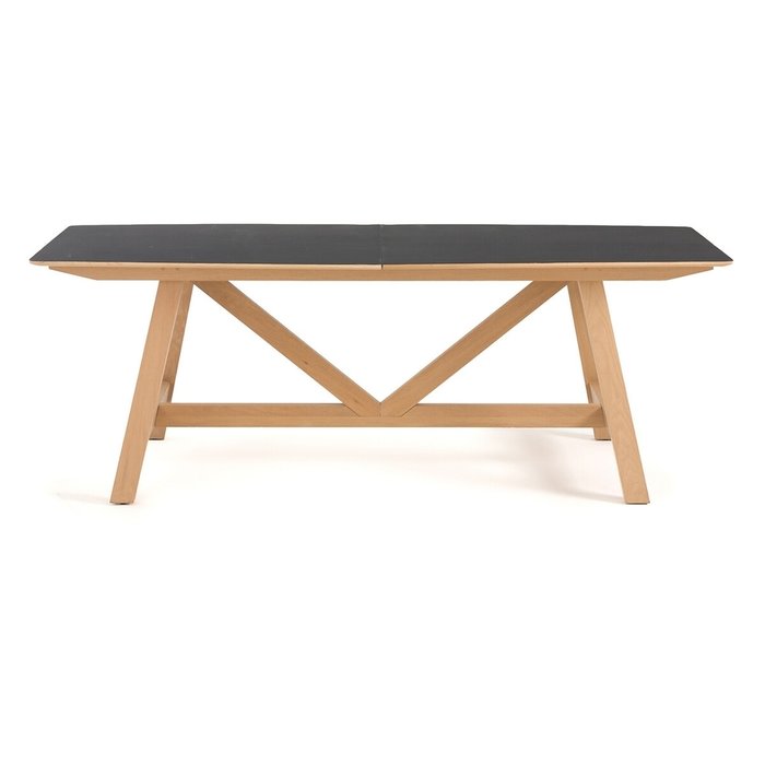 Стол обеденный из металла с удлинениями Buondi дизайн Э Галлины черного цвета - купить Обеденные столы по цене 162854.0