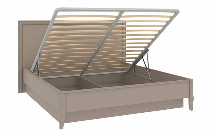 Кровать с подъемным механизмом Онтарио 180х200 серо-бежевого цвета - лучшие Кровати для спальни в INMYROOM
