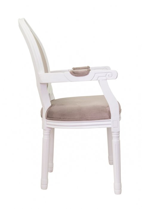 Стул Volker arm taupe с овальной спинкой - купить Обеденные стулья по цене 28620.0