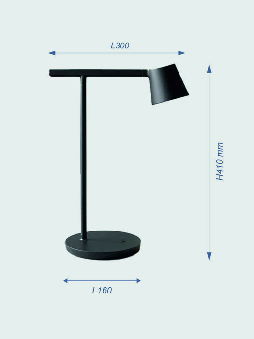 Настольная лампа Laura черного цвета - купить Настольные лампы по цене 18000.0
