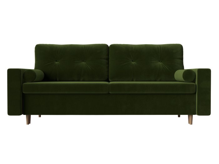 Прямой диван-кровать Белфаст зеленого цвета (тик-так) - купить Прямые диваны по цене 43999.0