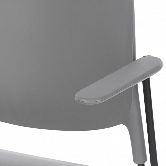 Стул Stacks Arm серого цвета - лучшие Обеденные стулья в INMYROOM
