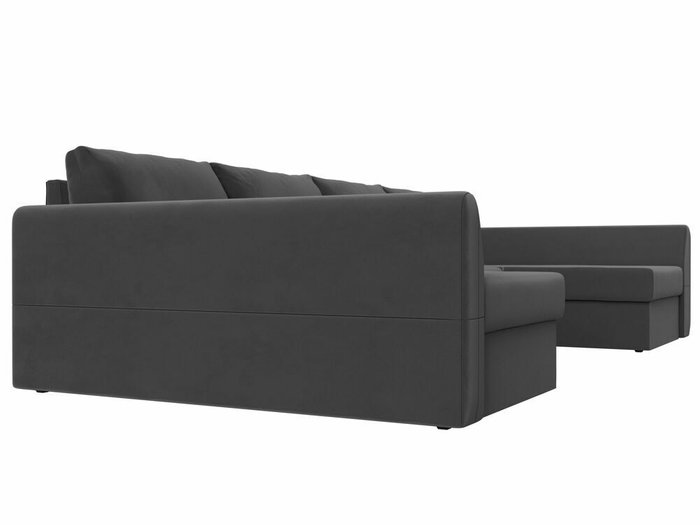 Угловой диван-кровать Гесен серого цвета - лучшие Угловые диваны в INMYROOM