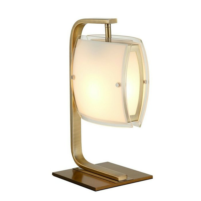 Настольная лампа Берген с плафоном из стекла