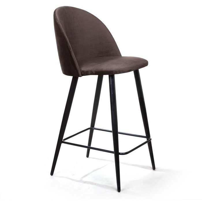 Cтул полубарный Thomas коричневого цвета - лучшие Барные стулья в INMYROOM