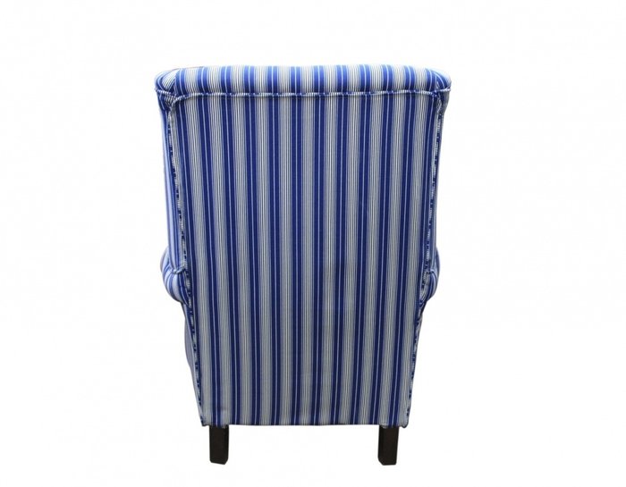 Кресло Жуи Бордо сине-белого цвета - лучшие Интерьерные кресла в INMYROOM