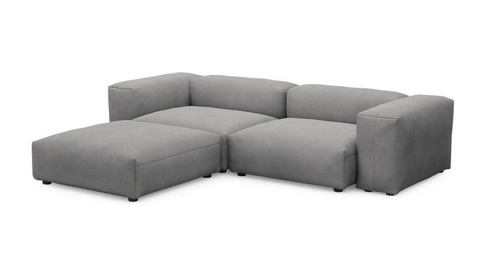 Угловой диван Фиджи серого цвета - купить Угловые диваны по цене 80400.0