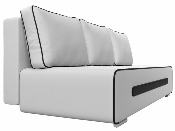 Прямой диван-кровать Приам белого цвета (экокожа) - лучшие Прямые диваны в INMYROOM