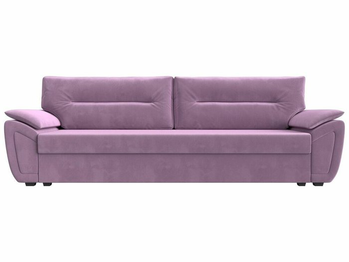 Прямой диван-кровать Нэстор Лайт сиреневого цвета - купить Прямые диваны по цене 29999.0