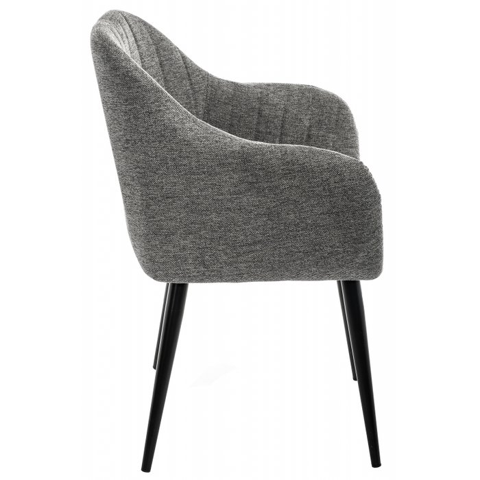 Стул Mody на металлическом каркасе с обивкой серого цвета - купить Обеденные стулья по цене 9230.0