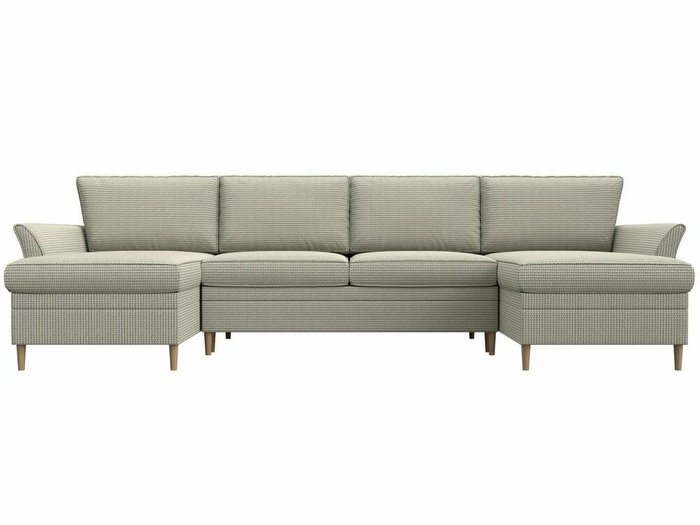 Угловой диван-кровать София серо-бежевого цвета - купить Угловые диваны по цене 69999.0