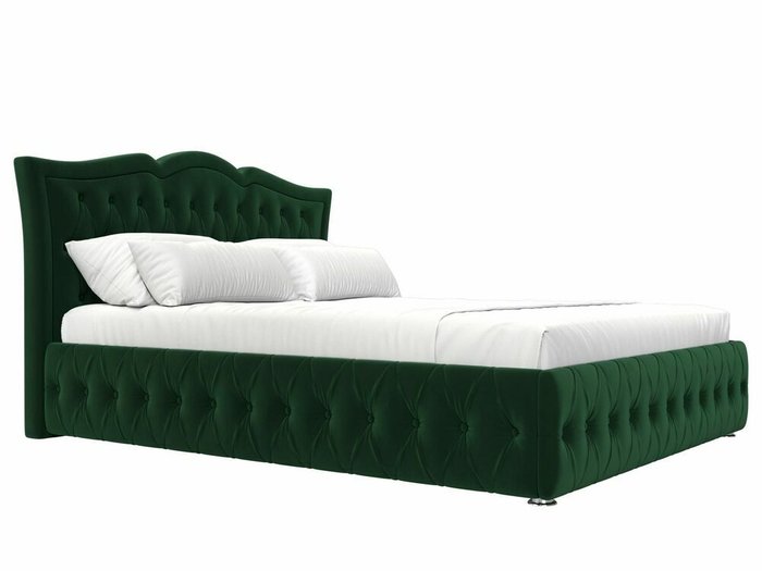 Кровать Герда 180х200 зеленого цвета с подъемным механизмом - лучшие Кровати для спальни в INMYROOM