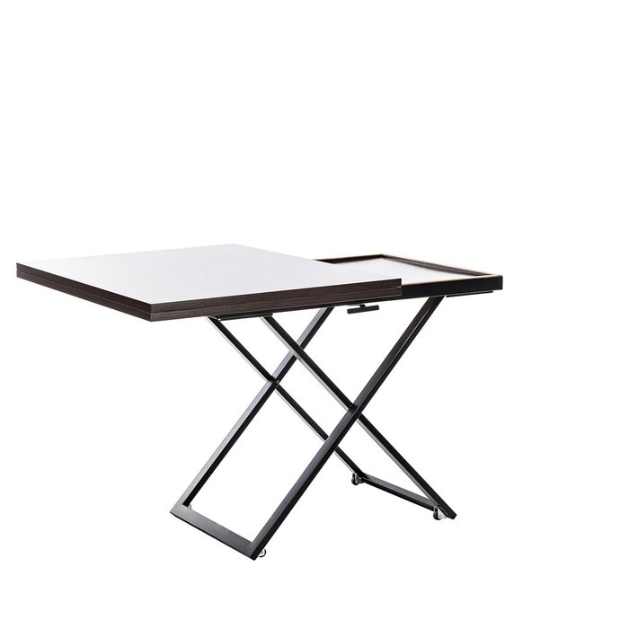 Обеденный стол-трансформер Манхэттен черного цвета - купить Обеденные столы по цене 33770.0