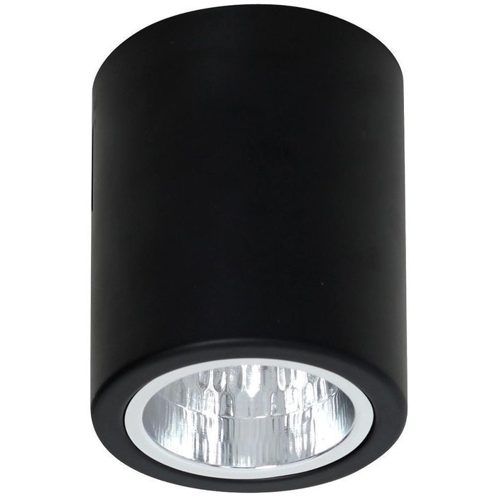Потолочный светильник Downlight Round черного цвета Потолочный светильник Downlight Round черного цвета