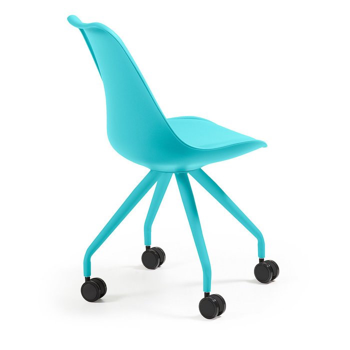 Кресло на колесиках Julia Grup Lars (голубой) - лучшие Офисные кресла в INMYROOM