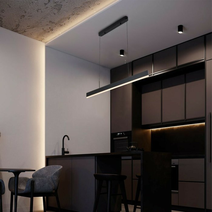 Линейный светильник LED4U L8668-1200 BK - лучшие Потолочные светильники в INMYROOM Линейный светильник LED4U L8668-1200 BK - лучшие Потолочные светильники в INMYROOM