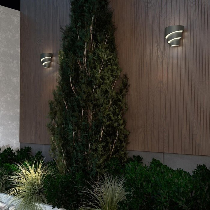 Накладной светильник Strait 359197 - лучшие Настенные уличные светильники в INMYROOM