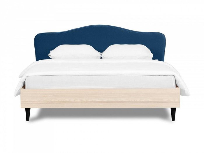 Кровать Queen II Elizabeth 160х200 с изголовьем темно-синего цвета - купить Кровати для спальни по цене 40425.0