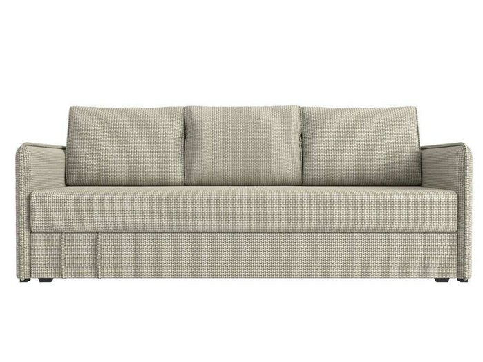 Прямой диван-кровать Слим серо-бежевого цвета с пружинным блоком - купить Прямые диваны по цене 46999.0