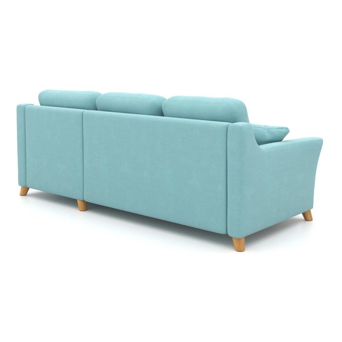 Угловой диван-кровать Raf EKL голубой - лучшие Угловые диваны в INMYROOM