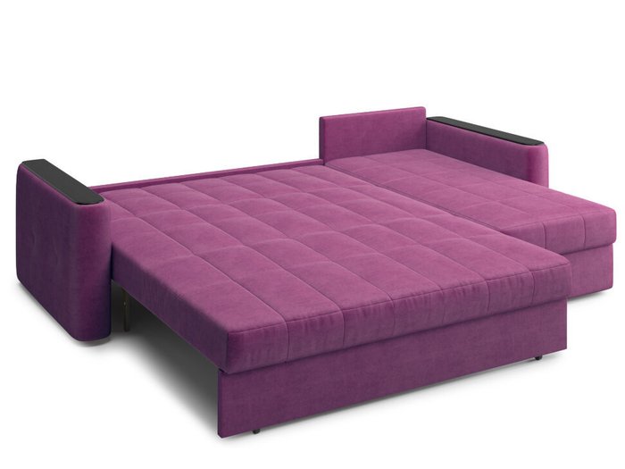 Угловой диван-кровать Ницца фиолетового цвета - лучшие Угловые диваны в INMYROOM
