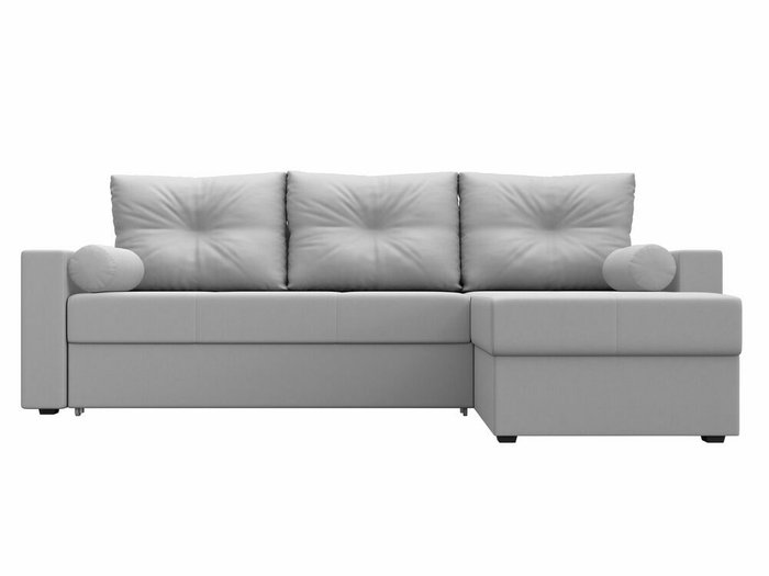 Угловой диван-кровать Верона белого цвета (экокожа) правый угол - купить Угловые диваны по цене 44999.0