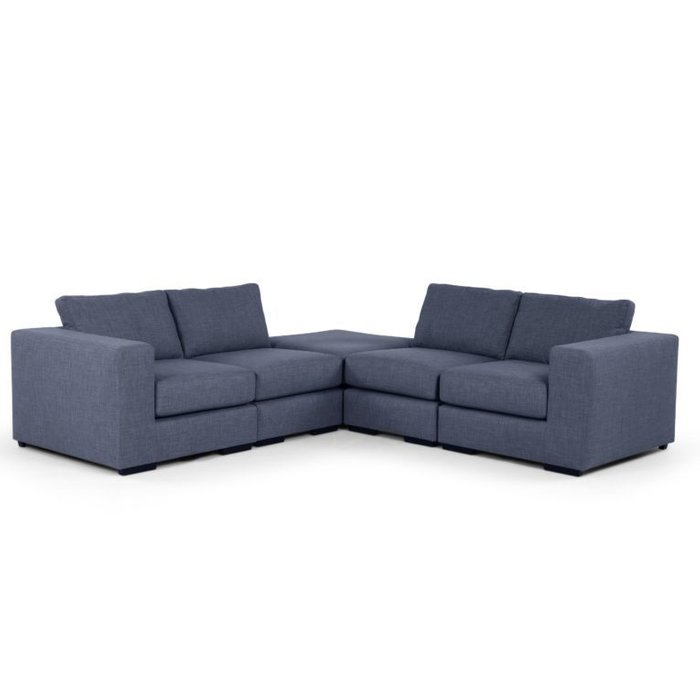 Модульный диван MORTI синего цвета