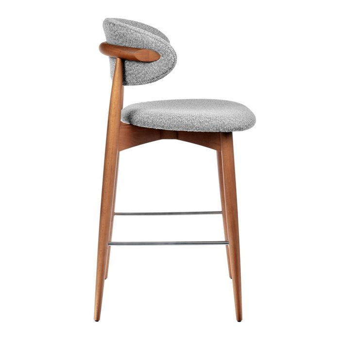 Полубарный стул Lucas светло-серого цвета - купить Барные стулья по цене 32990.0
