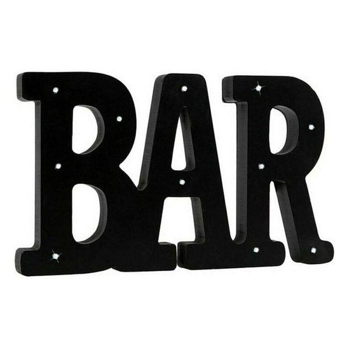 Настенный декор Bar Чёрный 36 x 2 x 21