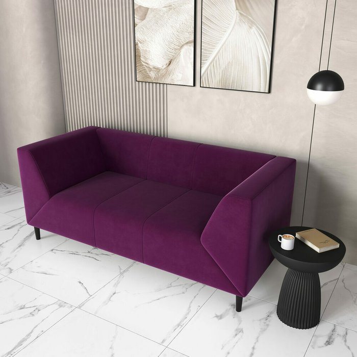 Диван Мартин фиолетового цвета - лучшие Прямые диваны в INMYROOM