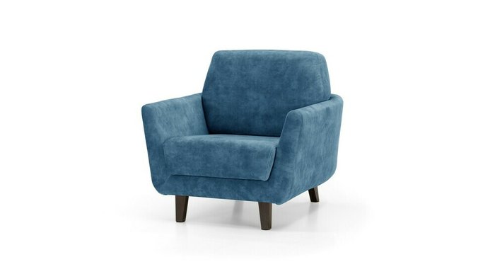 Кресло Глазго синего цвета