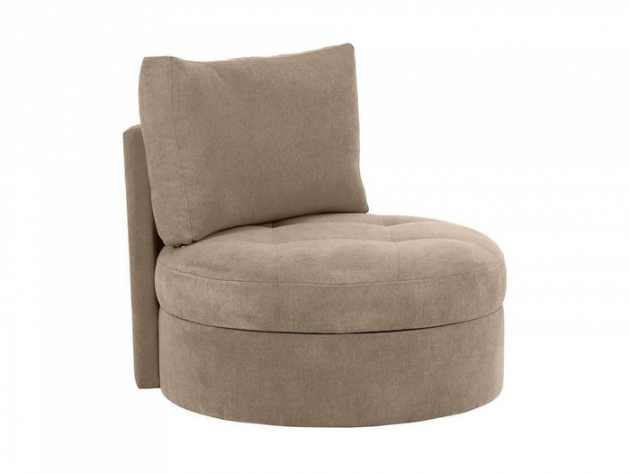 Кресло Wing Round серо-бежевого цвета - купить Интерьерные кресла по цене 32580.0