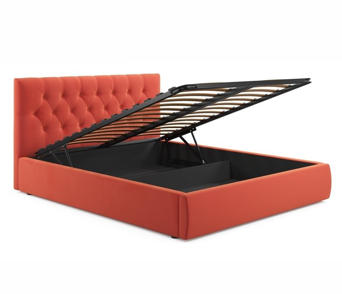 Кровать Verona 160х200 с подъемным механизмом оранжевого цвета - лучшие Кровати для спальни в INMYROOM