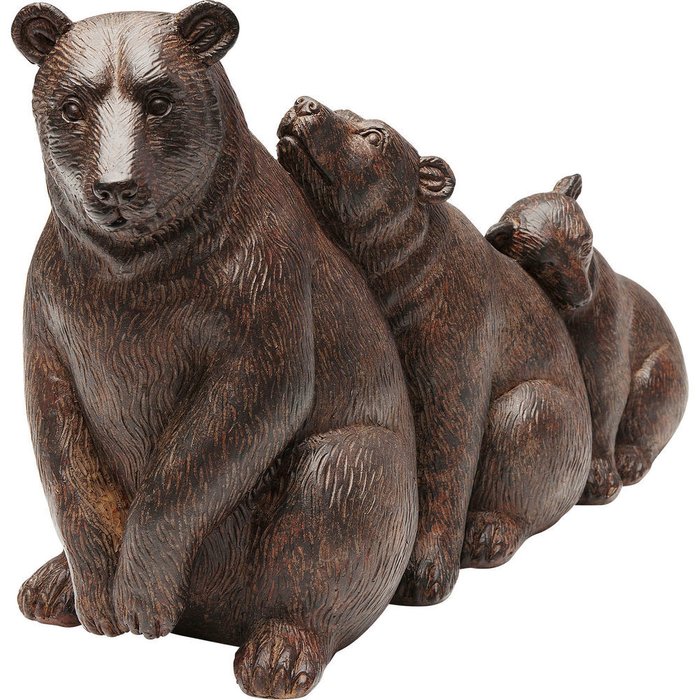 Статуэтка Bear Family коричневого цвета - купить Фигуры и статуэтки по цене 4144.0