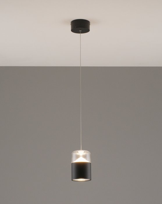 Подвесной светодиодный светильник Rinna черного цвета - купить Подвесные светильники по цене 5890.0