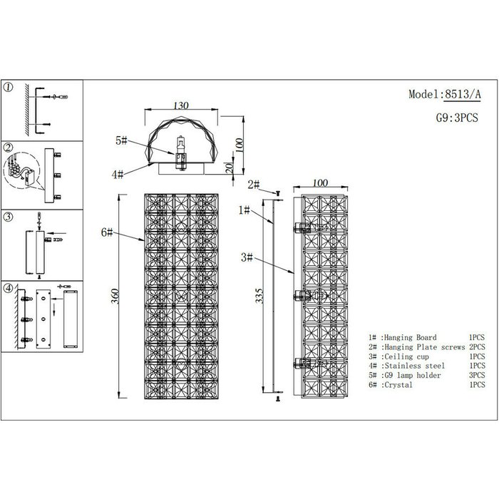 Бра Newport 8510 Venera 8513/A chrome - купить Бра и настенные светильники по цене 27780.0 Бра Newport 8510 Venera 8513/A chrome - купить Бра и настенные светильники по цене 27780.0
