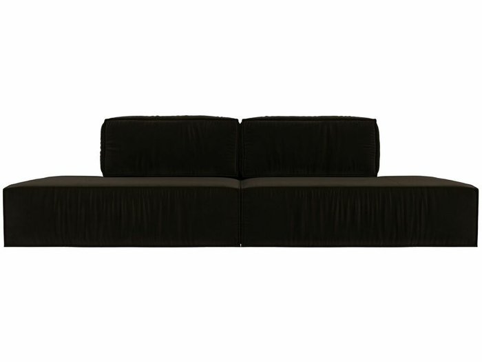 Прямой диван-кровать Прага лофт коричневого цвета - купить Прямые диваны по цене 73999.0