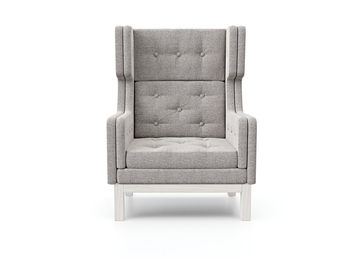 Кресло Айверс Хай светло-серого цвета - лучшие Интерьерные кресла в INMYROOM