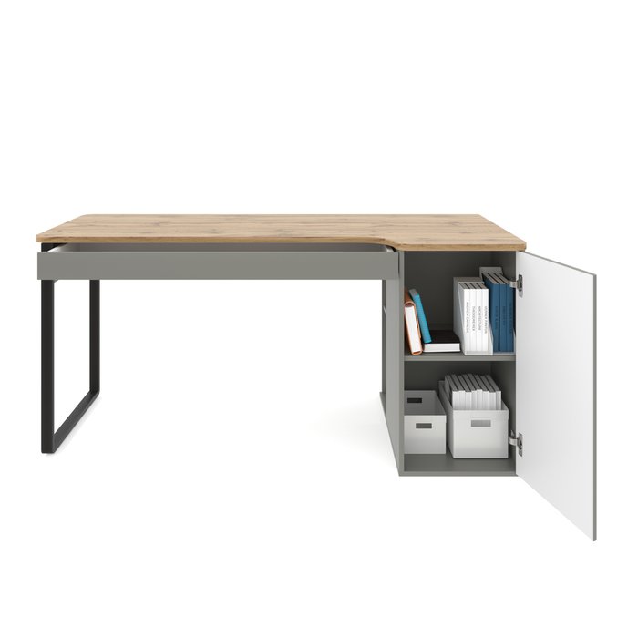 Письменный стол Кассия серо-бежевого цвета - купить Письменные столы по цене 38394.0