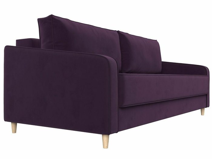 Прямой диван-кровать Варшава темно-фиолетового цвета - лучшие Прямые диваны в INMYROOM