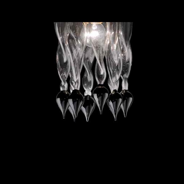 Потолочный светильник Lamp di Volpato Patrizia "Alaska" из прозрачного стекла - купить Потолочные светильники по цене 32970.0