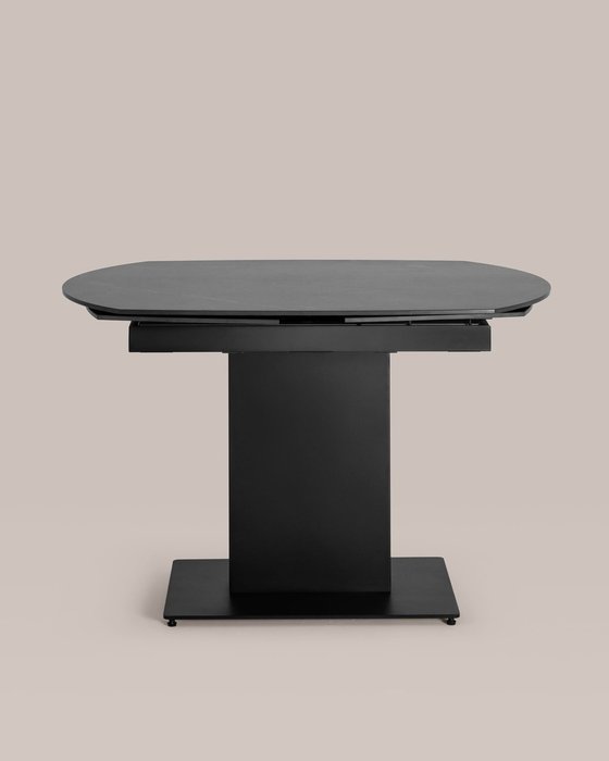 Раскладной обеденный стол Хлоя черного цвета - лучшие Обеденные столы в INMYROOM
