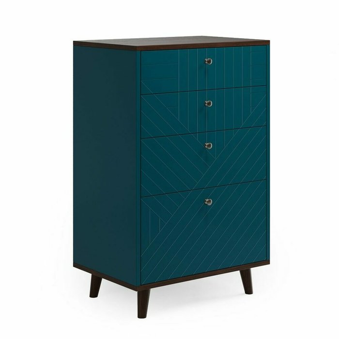 Высокий комод Twin TW020 синего цвета Высокий комод Twin TW020 синего цвета