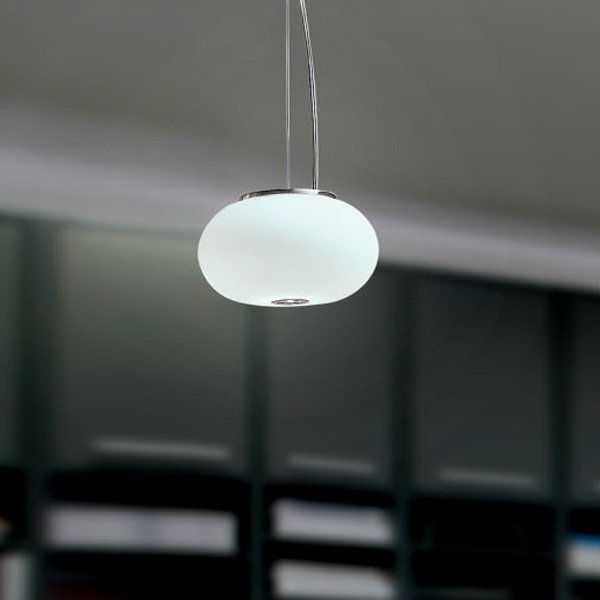 Подвесной светильник Panzeri BLOW из выдувного белого матового стекла - купить Подвесные светильники по цене 24250.0