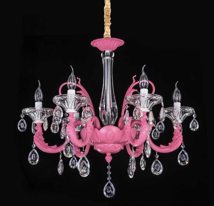Подвесная люстра Pink розового цвета - купить Подвесные люстры по цене 34830.0