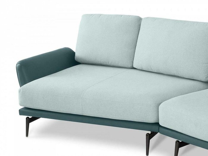 Угловой диван Ispani бирюзово-серого цвета - купить Угловые диваны по цене 165420.0