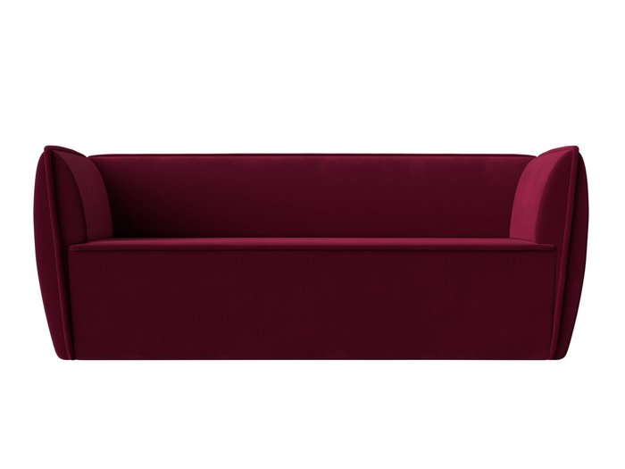 Прямой диван Бергамо бордового цвета - купить Прямые диваны по цене 29999.0