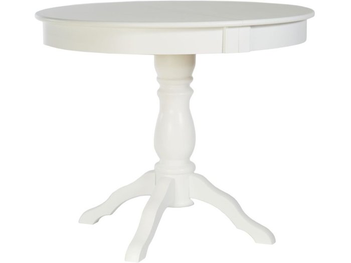 Раздвижной обеденный стол Гелиос белого цвета - купить Обеденные столы по цене 35650.0